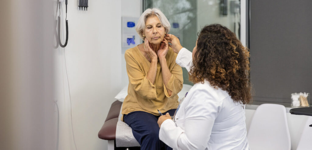 woman at doctor