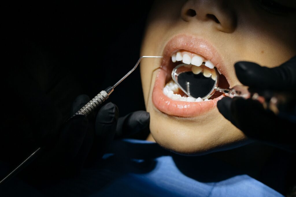 Childs mouth