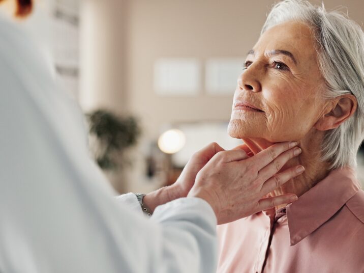Office,,Lymph,And,Old,Woman,In,Consultation,With,Doctor,For
